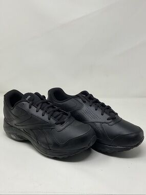 Reebok 9 Men's Black Athletic Sneakers - Supportive Lace-Up Walking extra wide